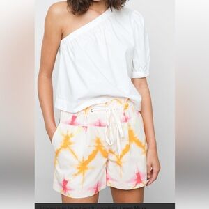 Rails Orange and Pink Tie-Dye Shorts